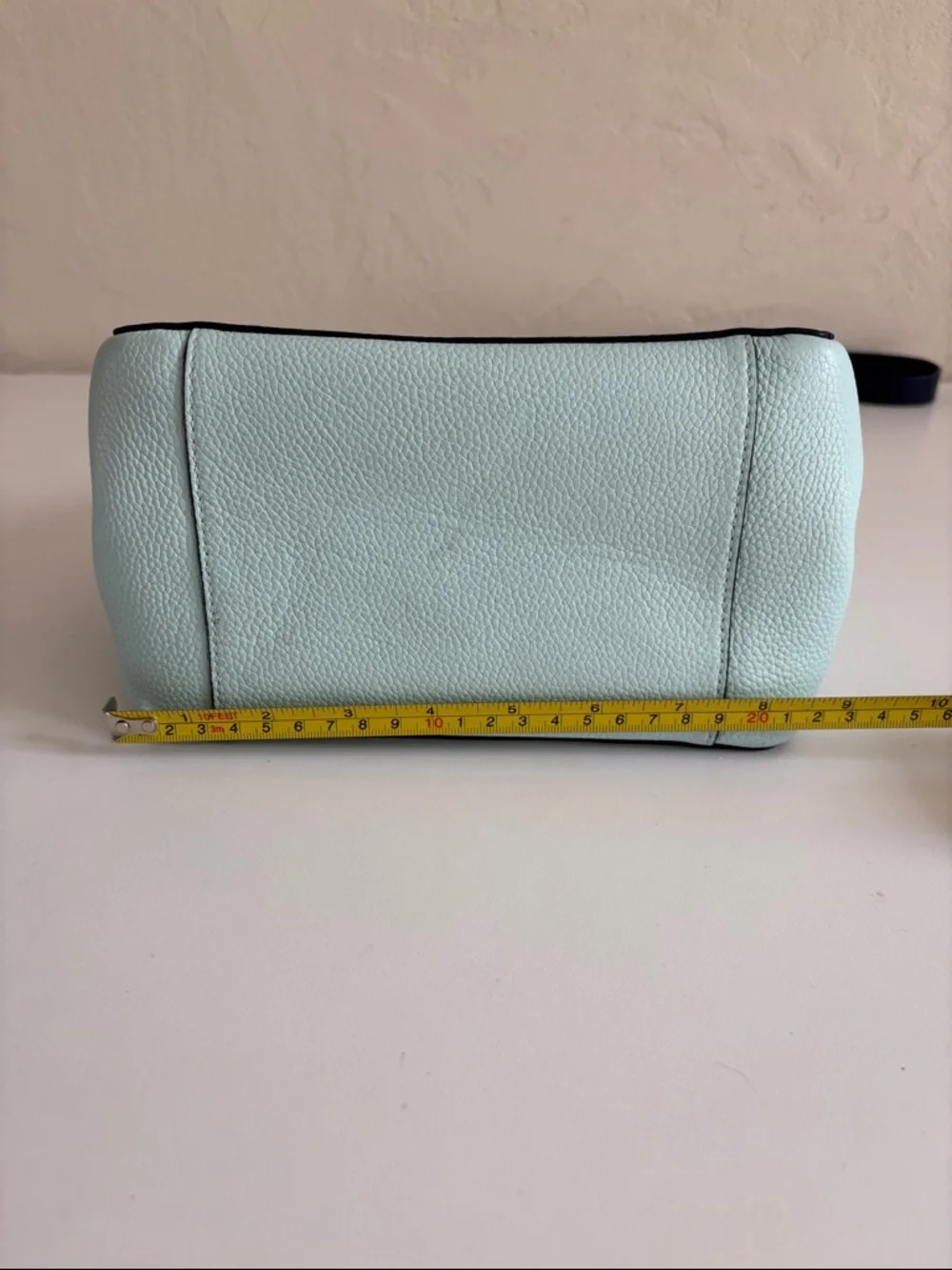 kate spade Mint and Black‎ Leather Drawstring Shoulder Bag